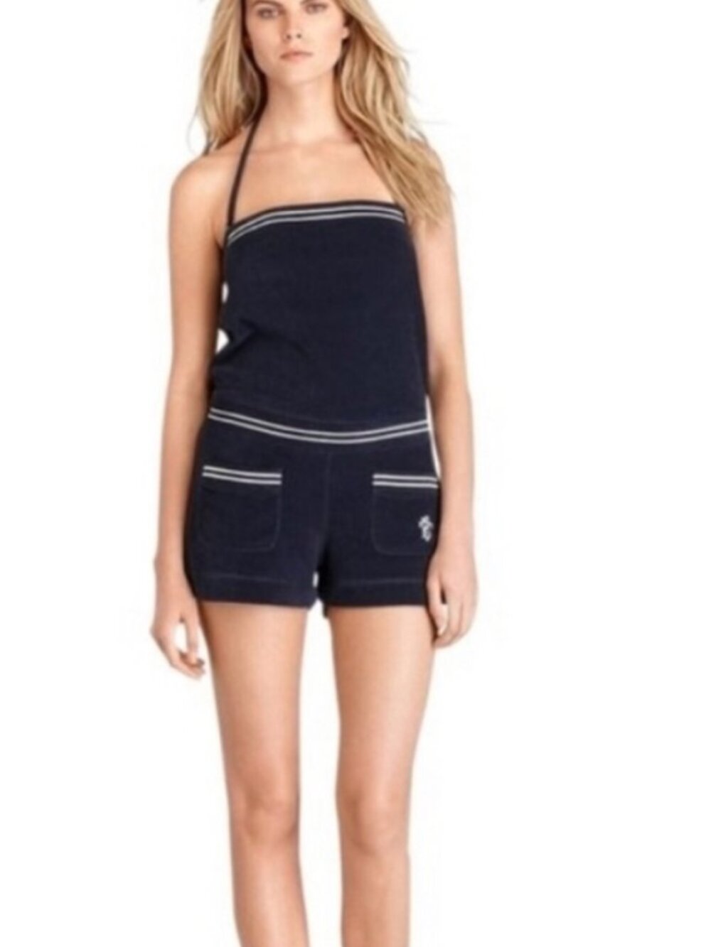 Tory Burch Navy Blue Romper